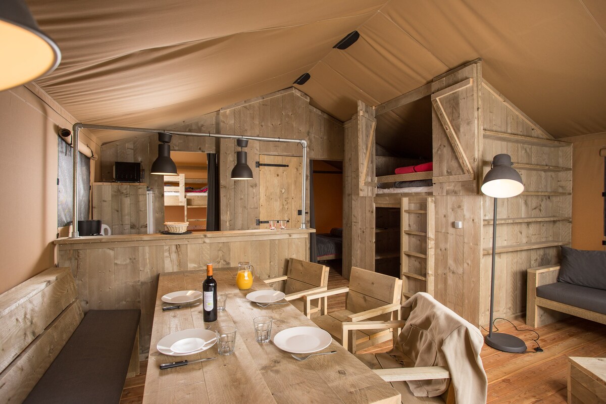 Tente Lodge XL Luxe Safari Wood