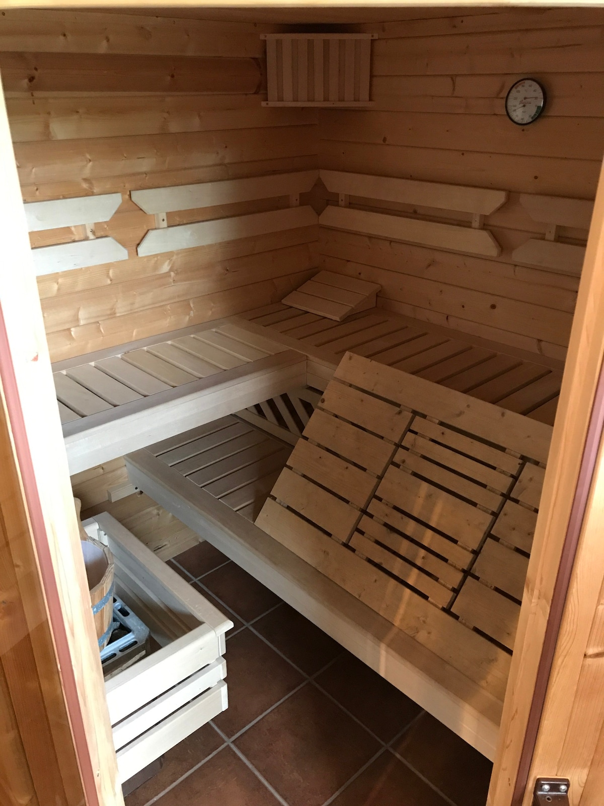 Sauna & Natur: Ferienhaus Dycke