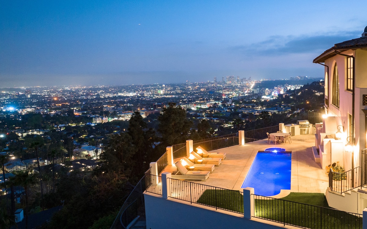Hollywood Hills Luxury Estate w/ Pool & Views!