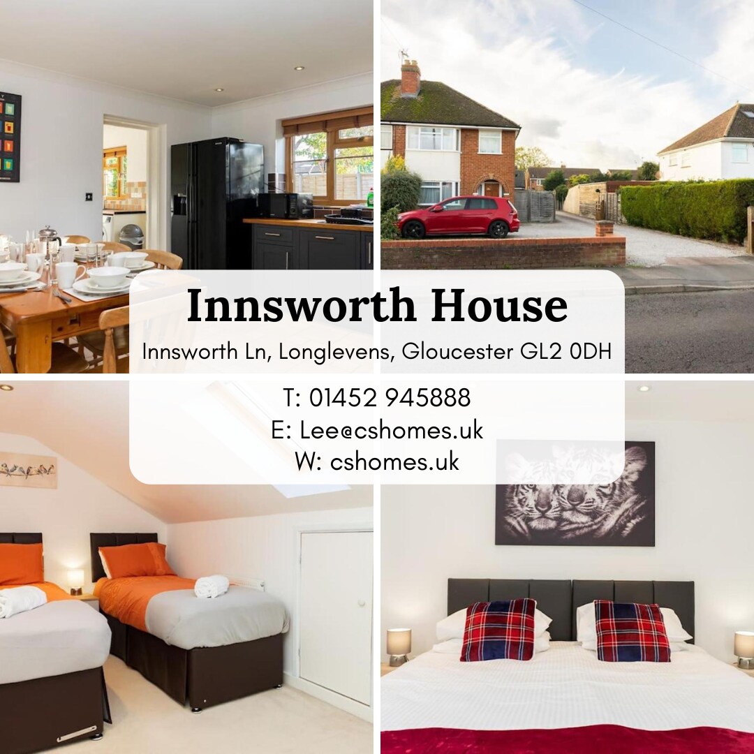 Modern 4 Bed Detached Private House-Parking-Garden