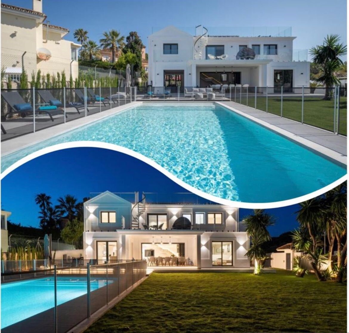 Beachside luxury family villa - sea views Marbella