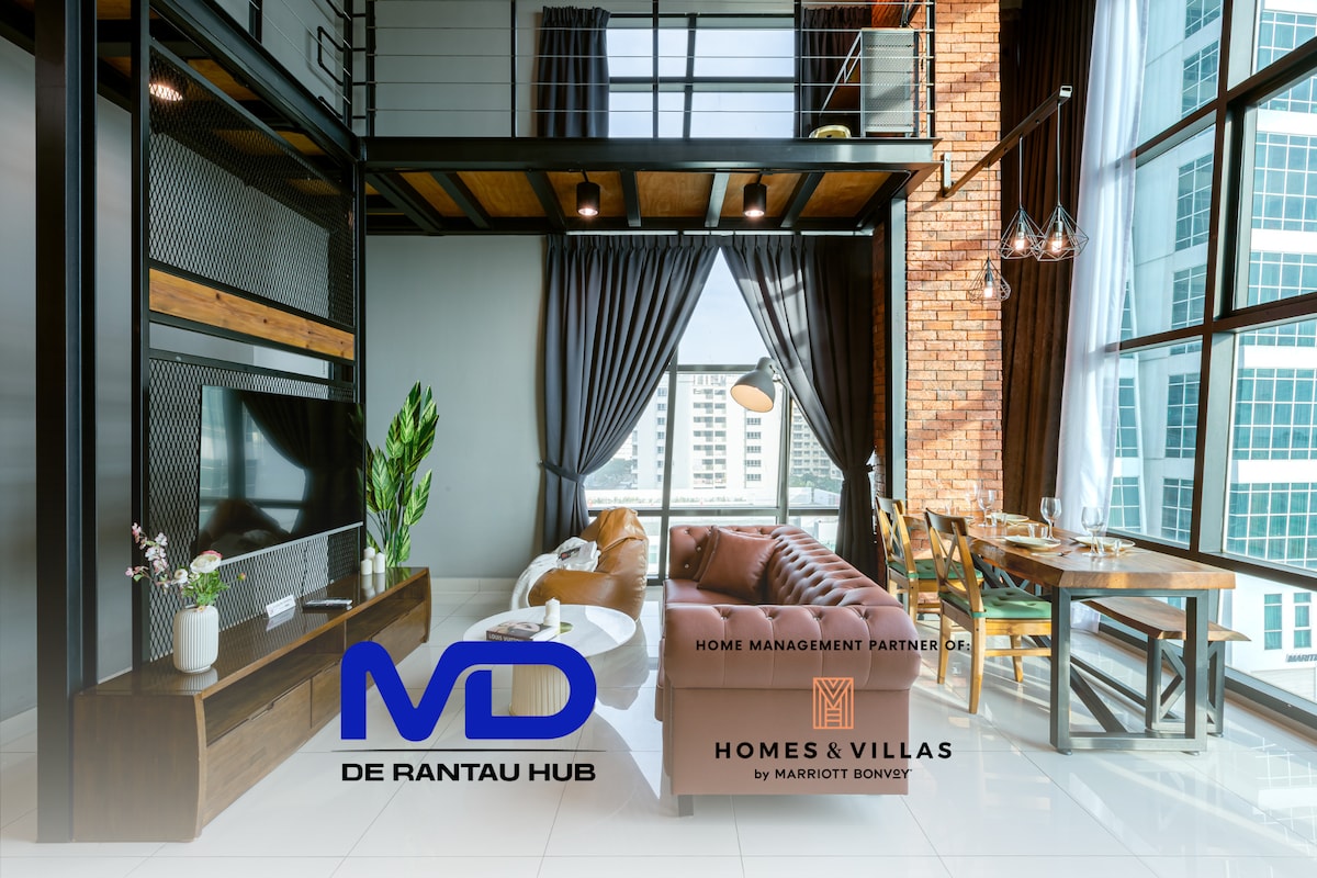 Minimalist 2BR Urban Duplex @ Maritime 乔治市工业风阁楼套房