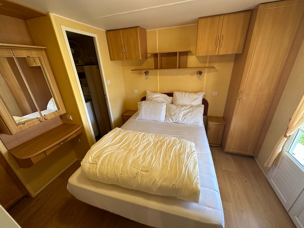 mobil-home cosy, calme, termes, aquensis, casino