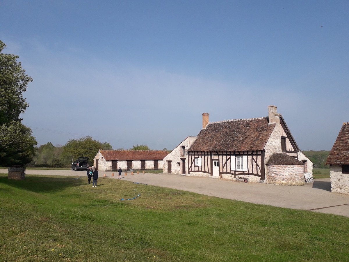 Ferme typiquement solognote.