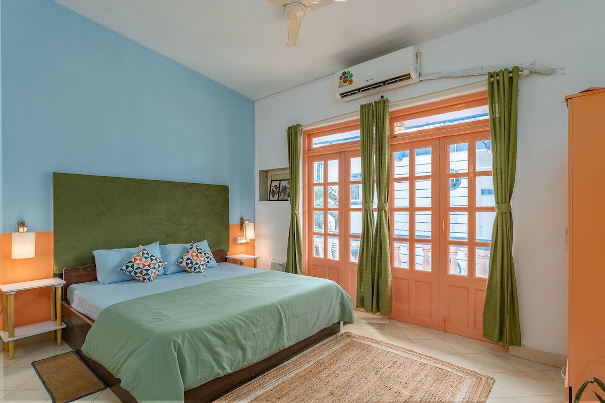 Lovely 1BR with Pool, 5min from Calangute Beach