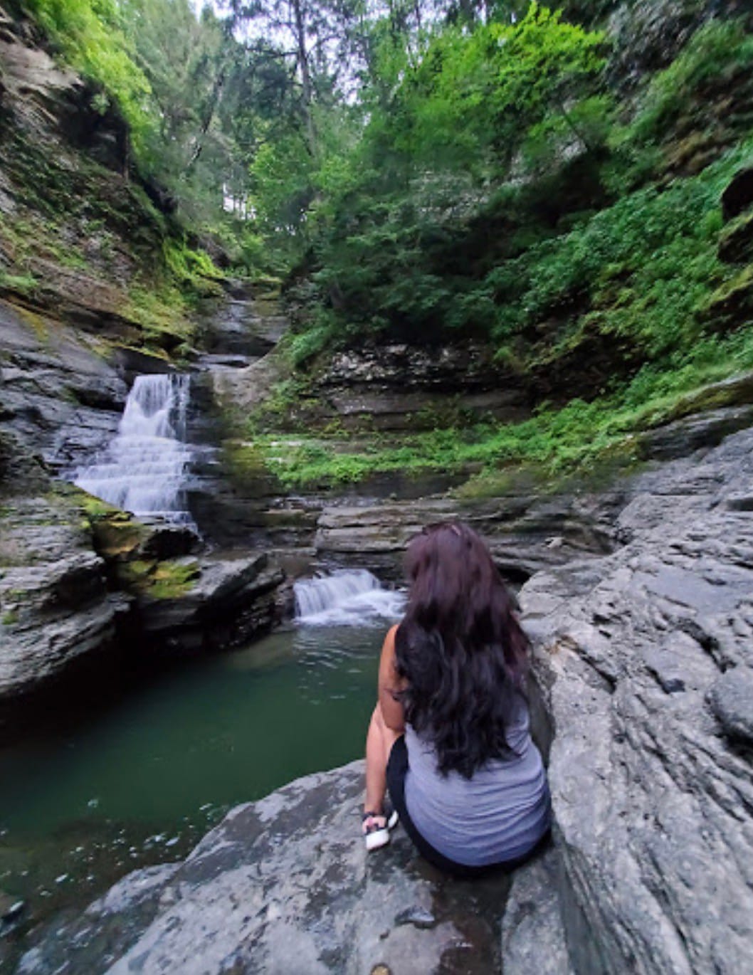 Majestic Waterfall & Tiny Forest Cabin