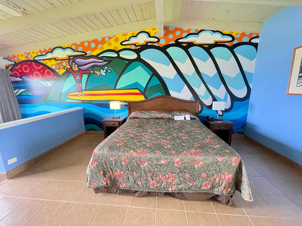 THE Rosarito Beach Hotel Surf Mural room 416