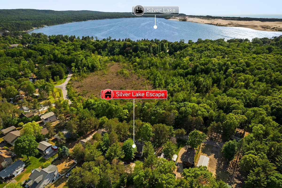 3 min to dunes, beach/lake access, buggy parking