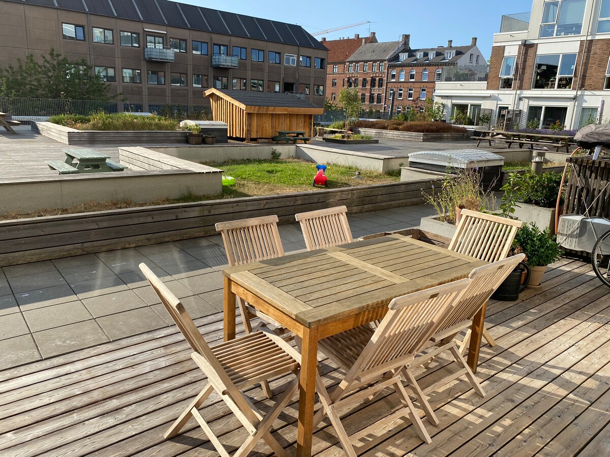哥本哈根最舒适的屋顶花园
