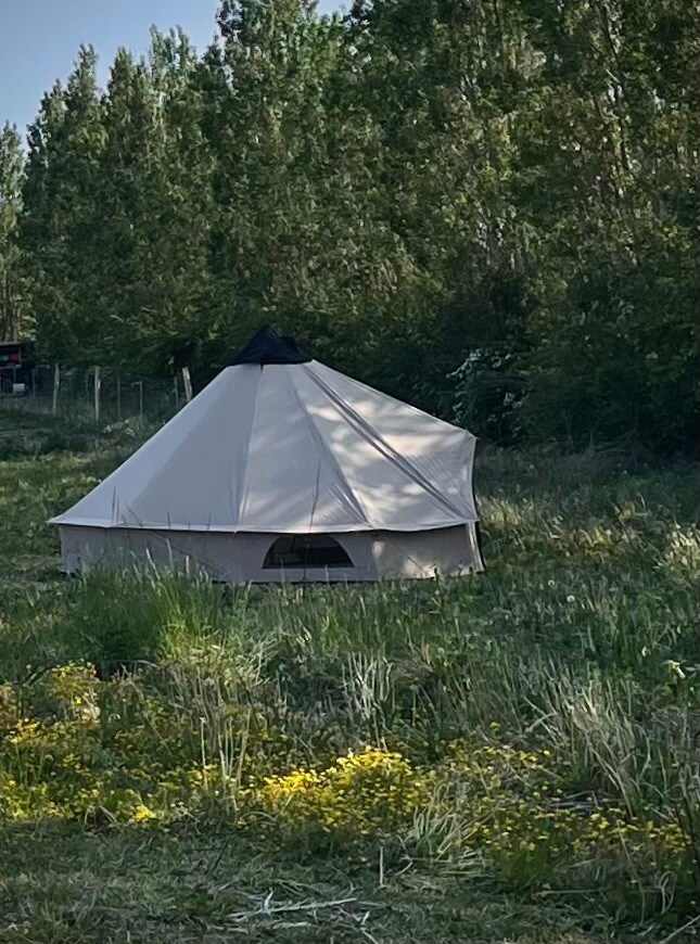 Naturcamping på Femø - Teltet i midten