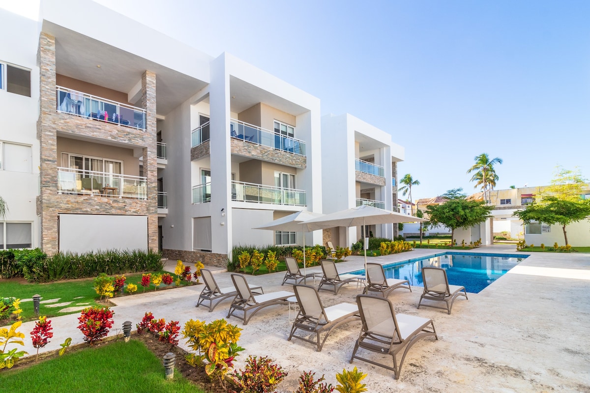 Modern 2BR Apartment in Paseo del Mar - Bavaro