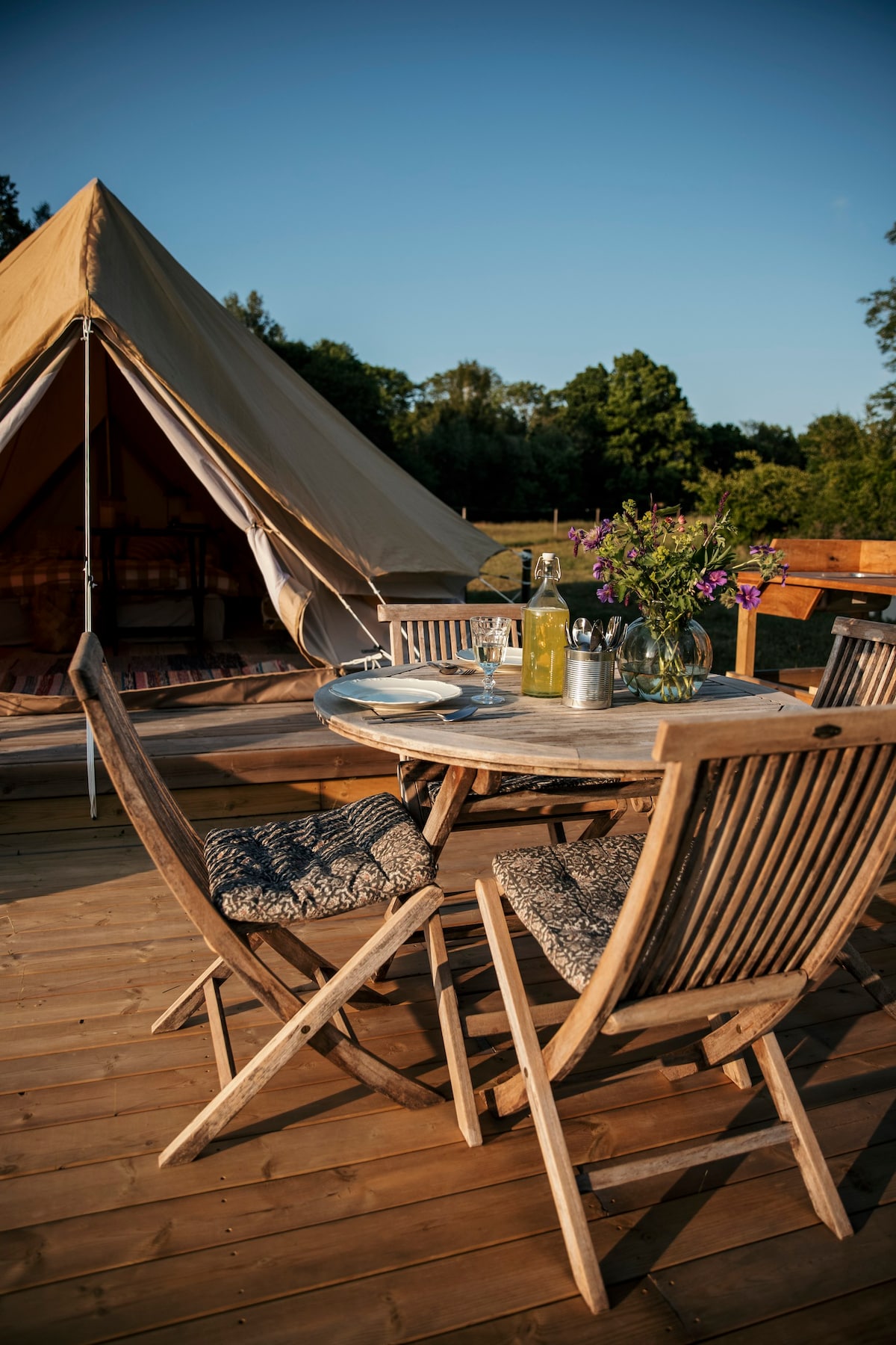 Glamping - mitt i  naturen