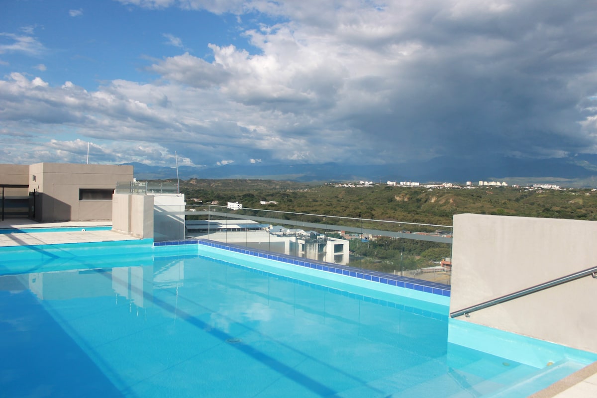 Apto nuevo, agua caliente, A.A