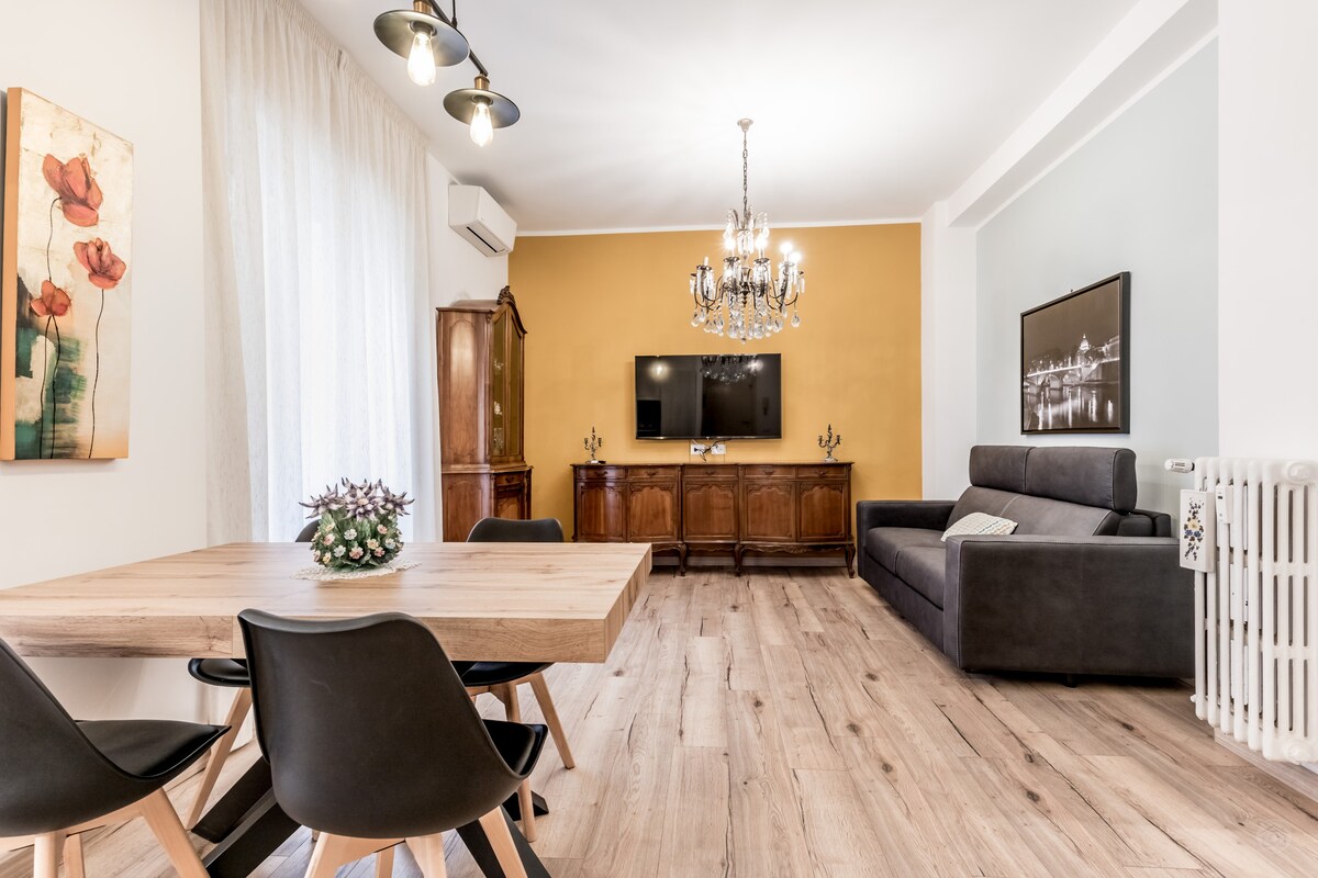 History and design apartment in Testaccio district