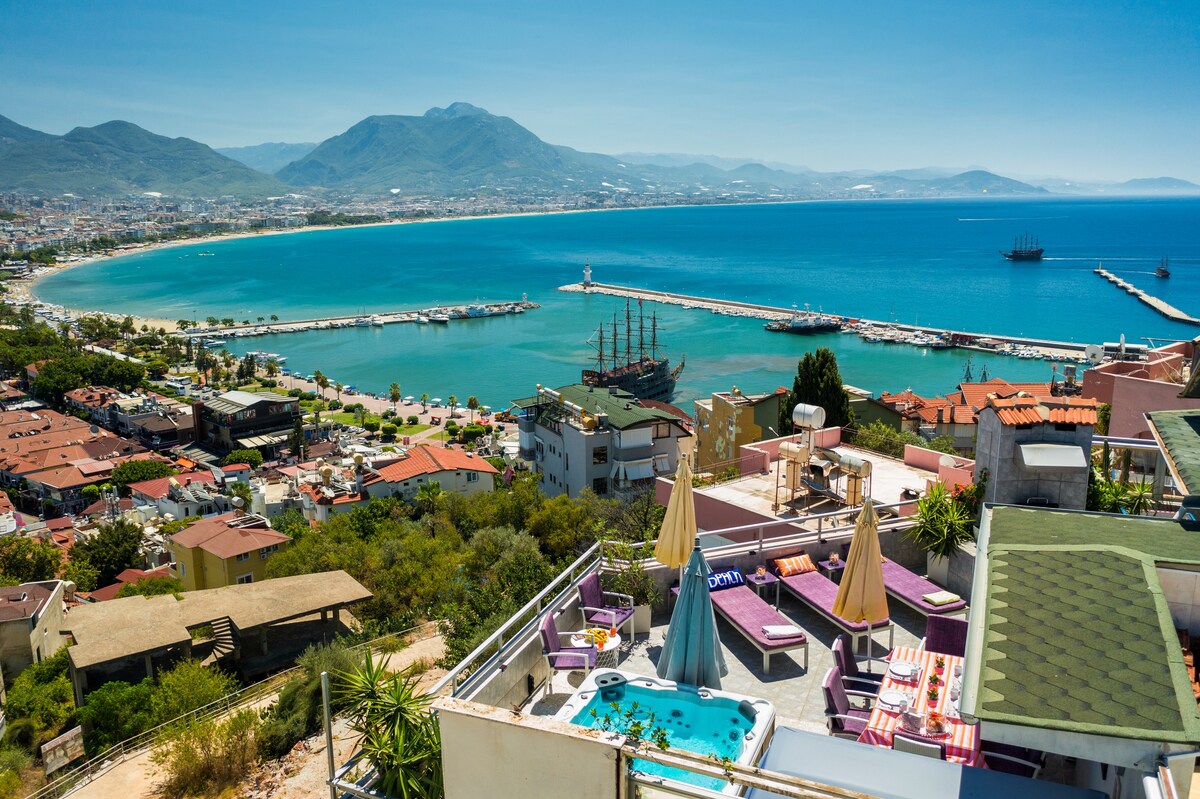 Penthouse with an amazing panoramic view of Alanya