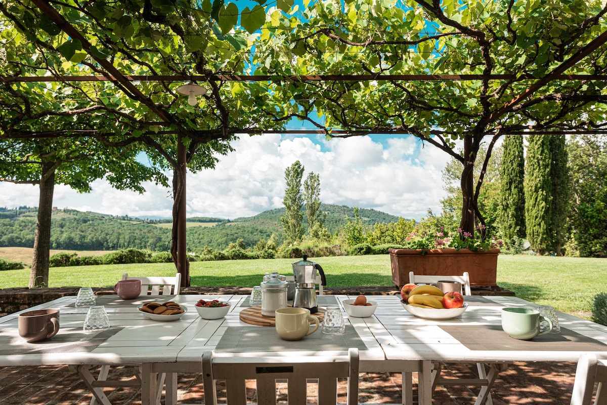 Podere Tignano, 4-bedroom villa in the Chianti!