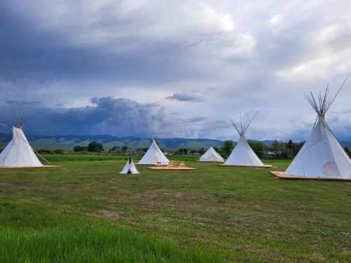 WindRiverBasinCampground Tipi #5