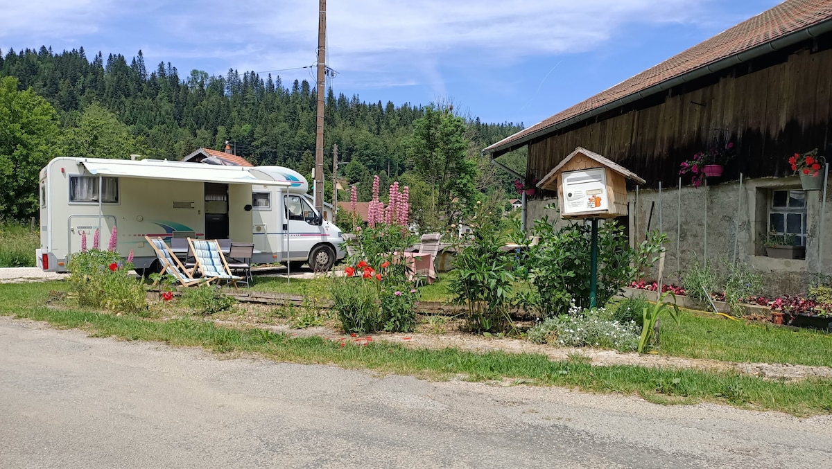 Camping-car chez l'habitant