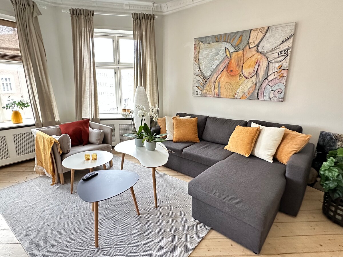 Boutique flat in the heart of Aalborg - parking