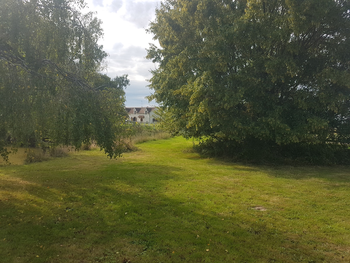 Logement au bord de l étang