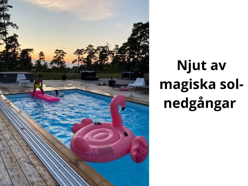 Fin Gotlandsvilla med pool & jacuzzi