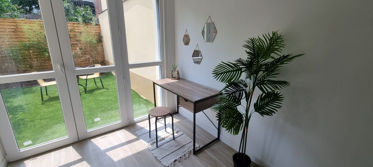 3-Appartement indépendant  27 M2 avec jardin