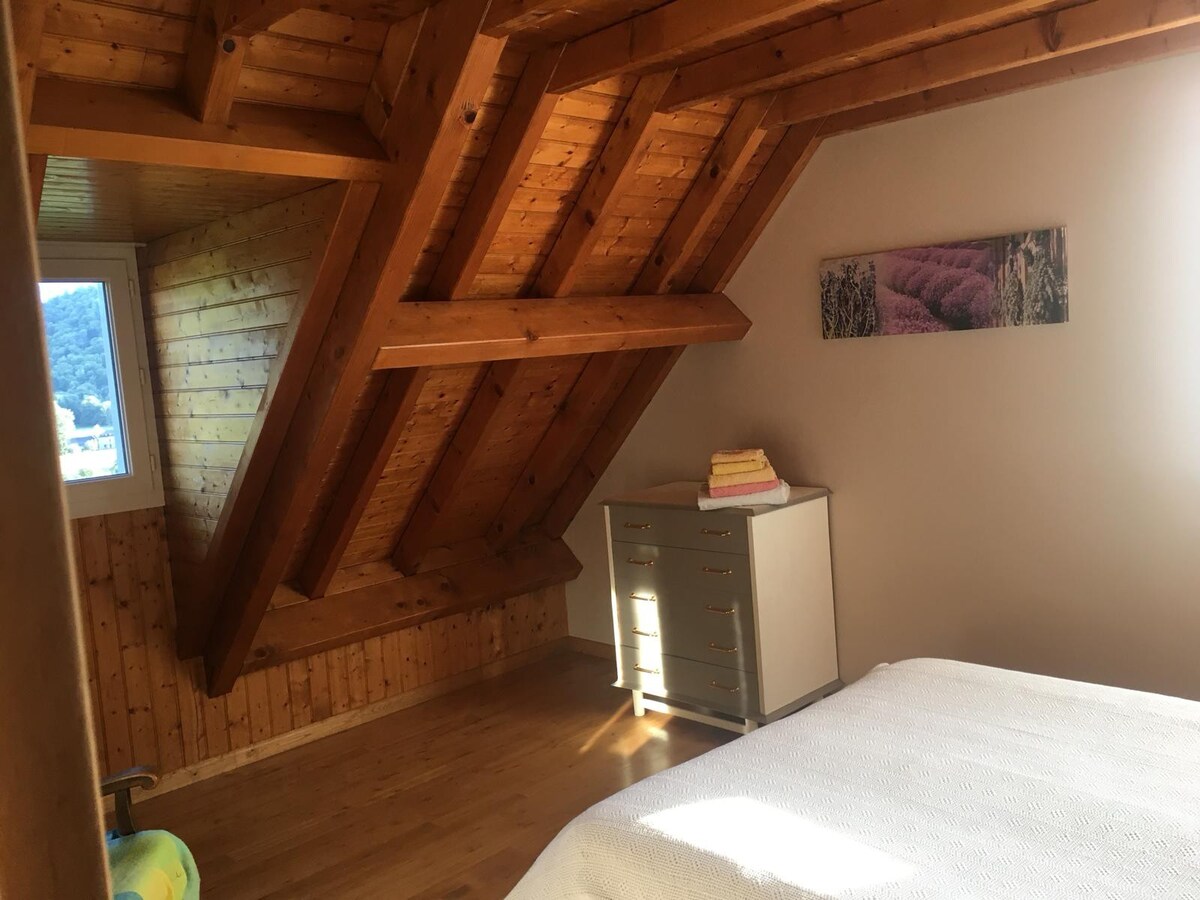 chambre : vue sur les Pyrénées