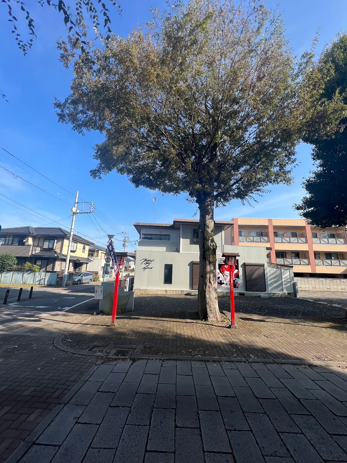 entrance gate of oyama　須賀神社参道　第一鳥居前　