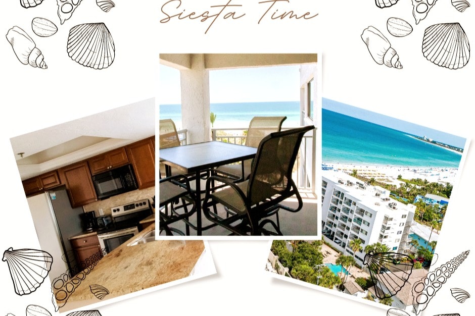 2BR Siesta Key Beach Resort-High Floor, Gulf Views