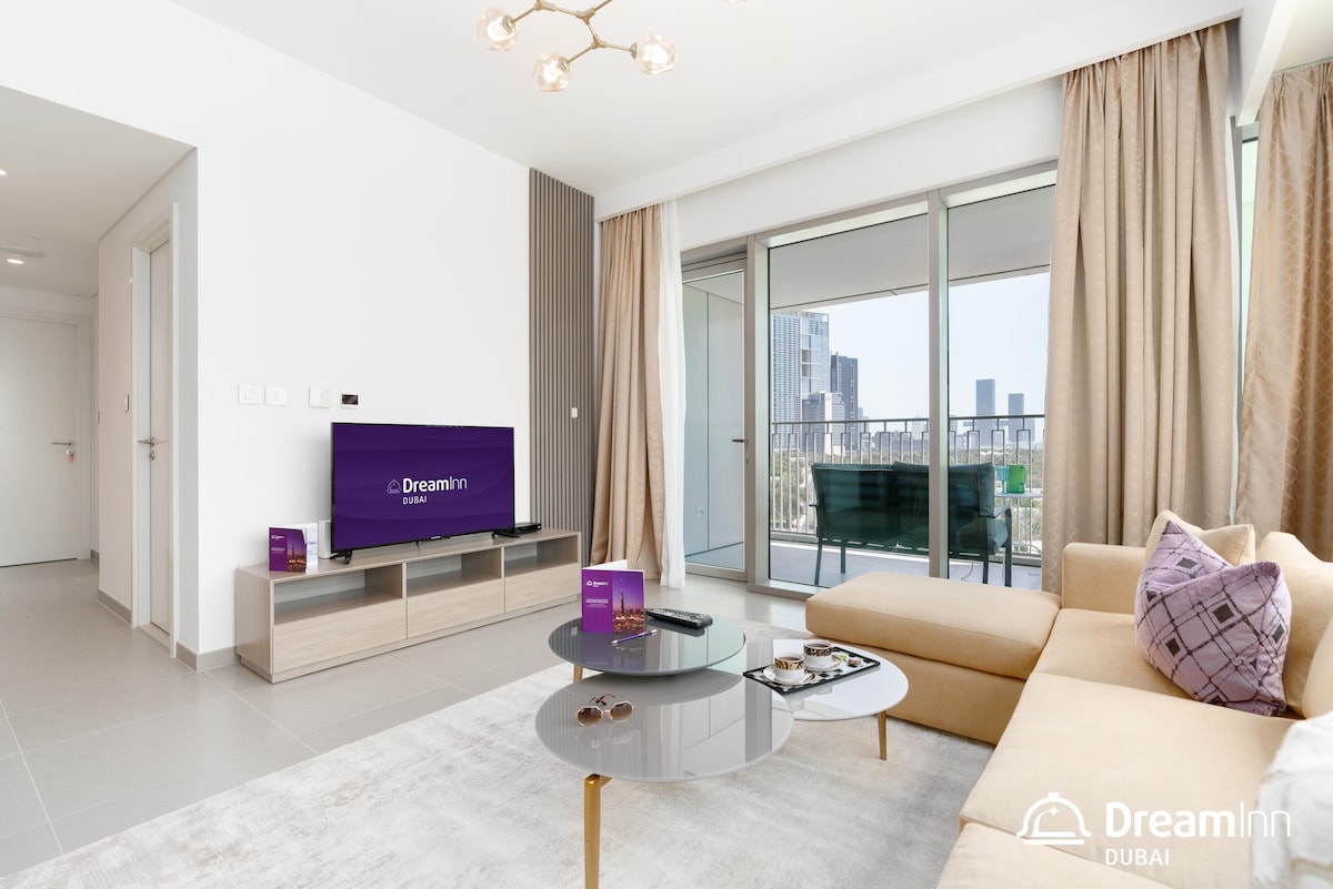 Dream Inn -可直接通往迪拜购物中心的2卧室公寓