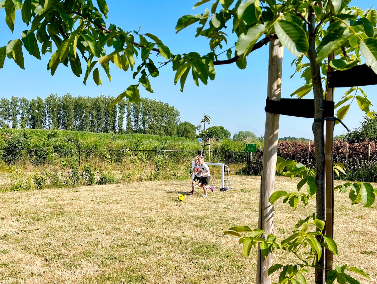 Sustainable stay in a cabana at De Weitens