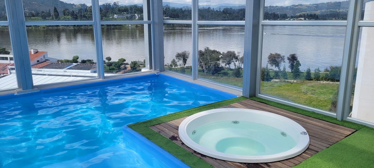 Como en casa, con vista al lago, conoce Boyacá