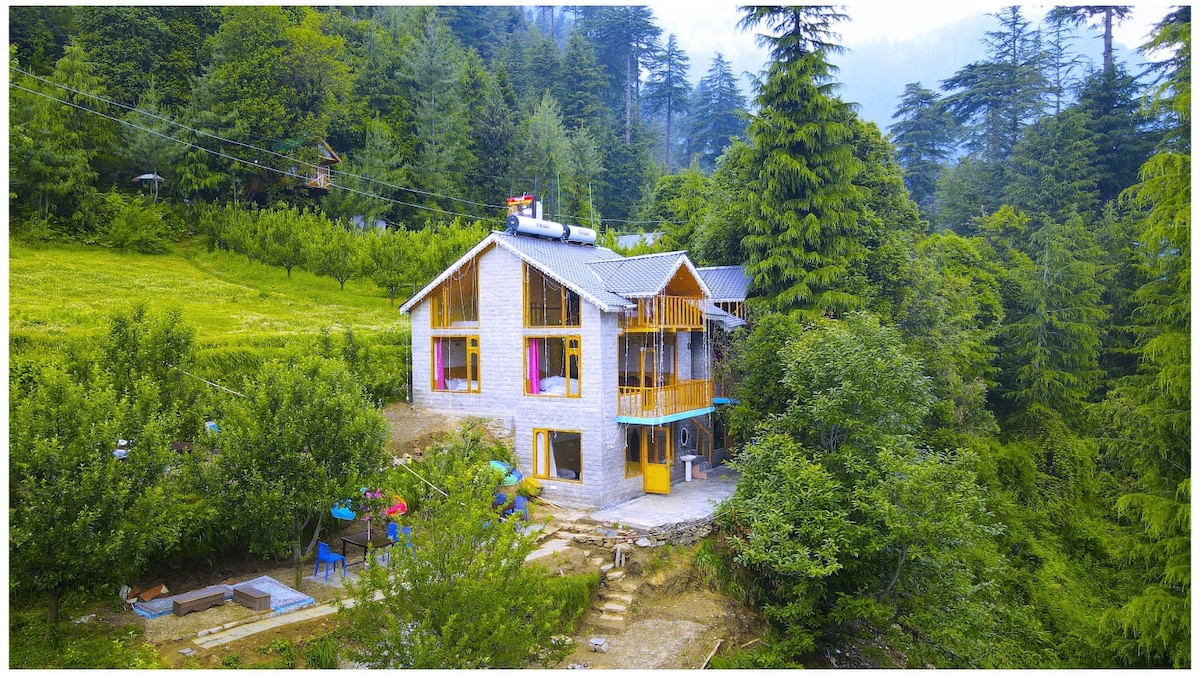Jibhi Valley View的Tandi Mountain Cottage