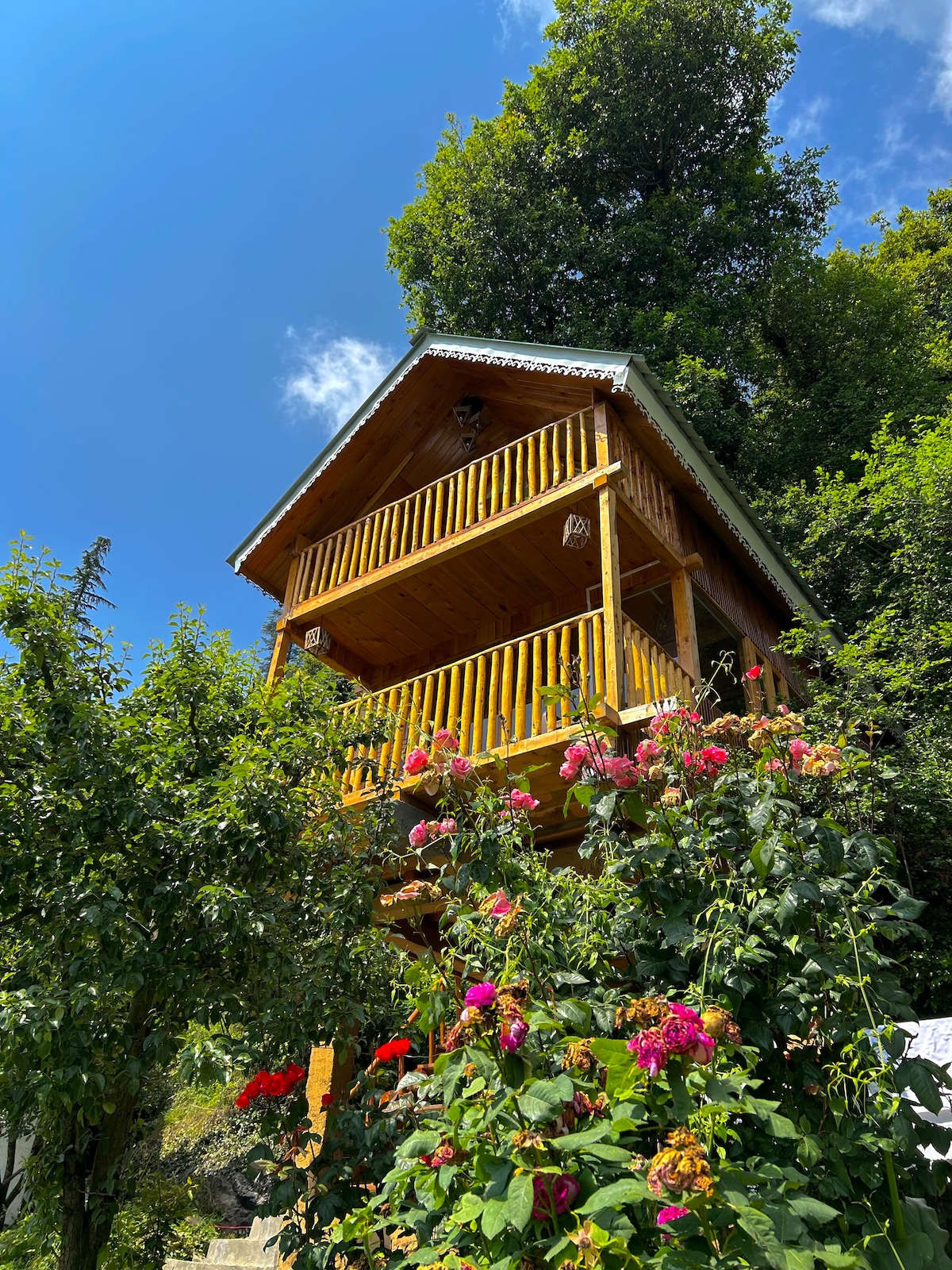 Luxury Treehouse in orchards at Jibhi X Bahu