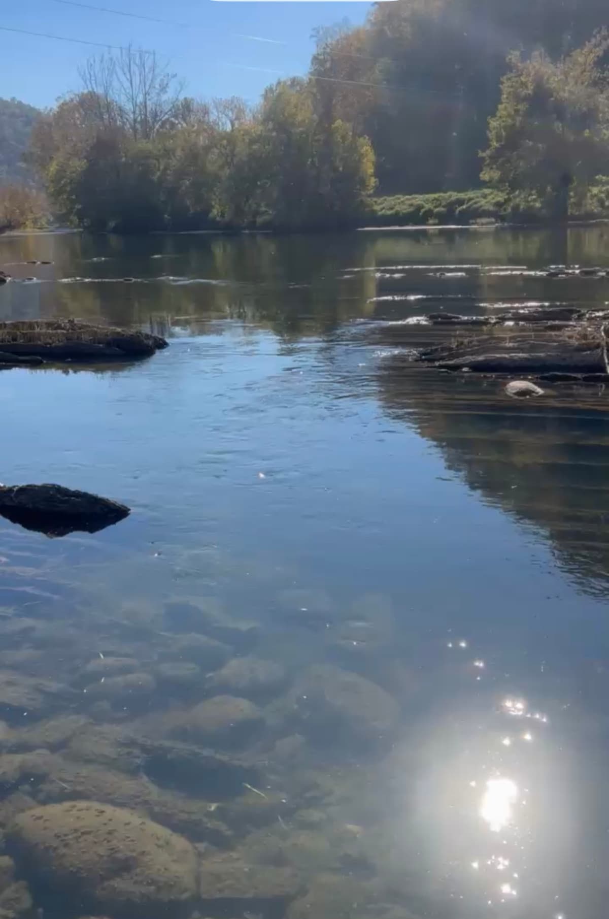 Rustic 1800s secluded, Clinch River, kayak, fish