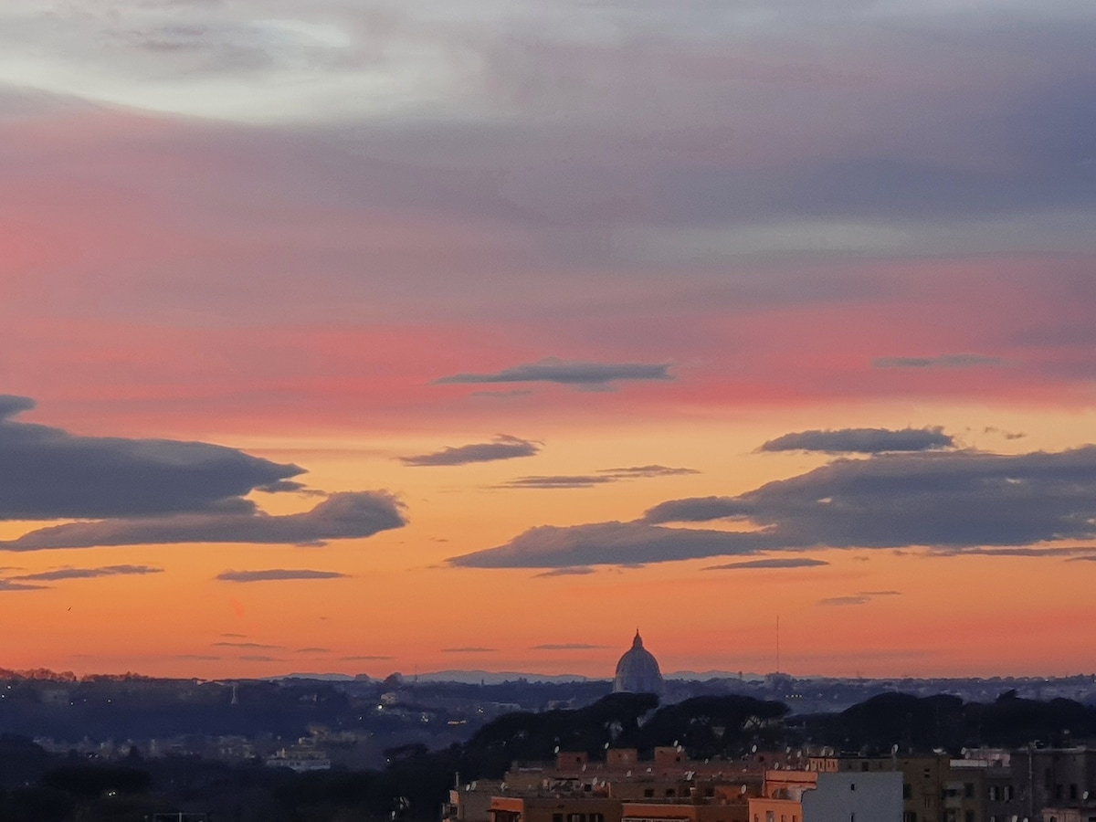 Garden Penthouse near Rome’s historic center