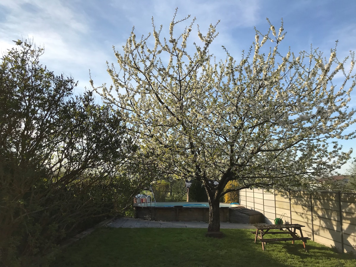 Gîte avec Piscine en Triplex