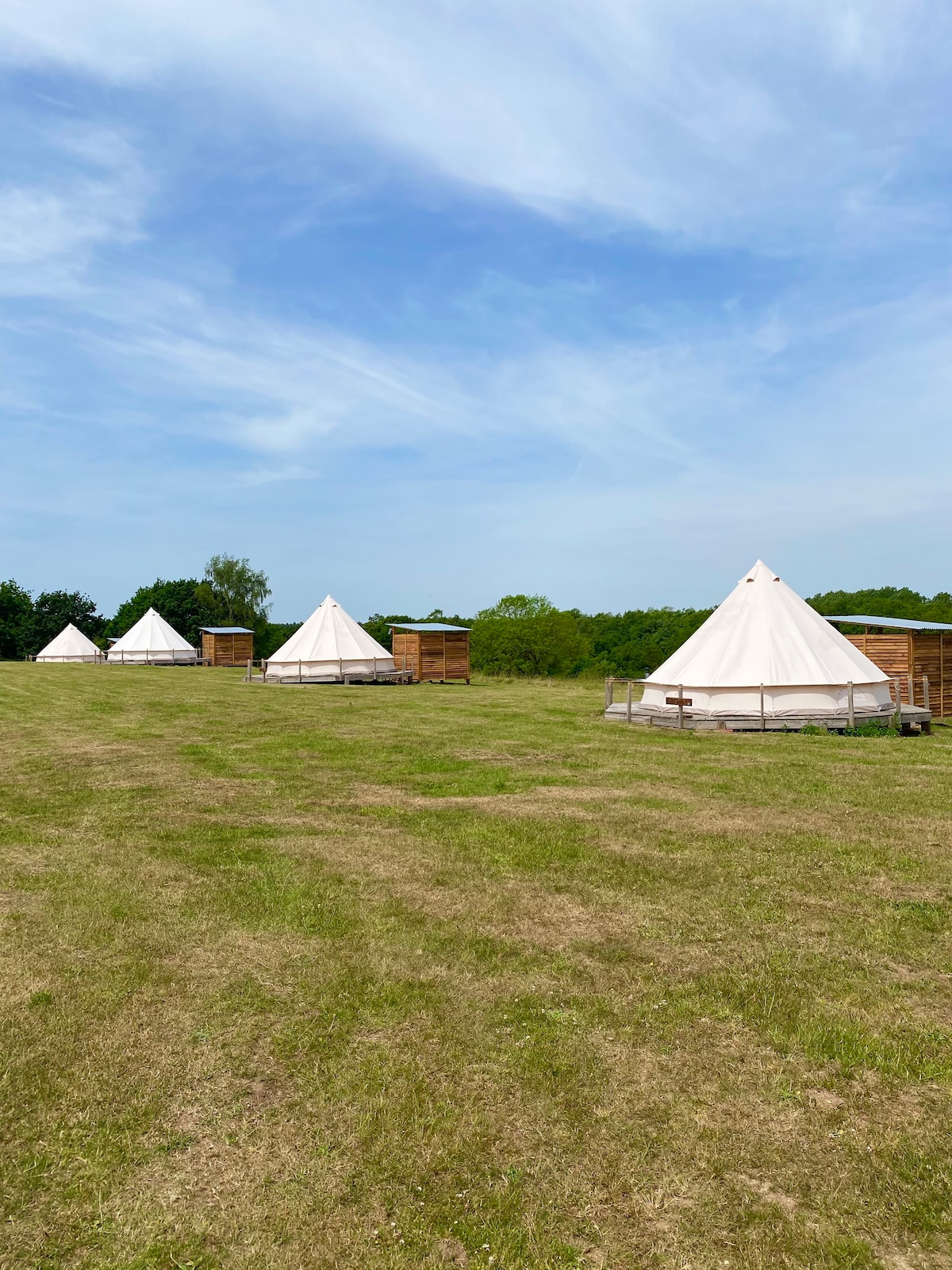 Bell tents at Top Farm