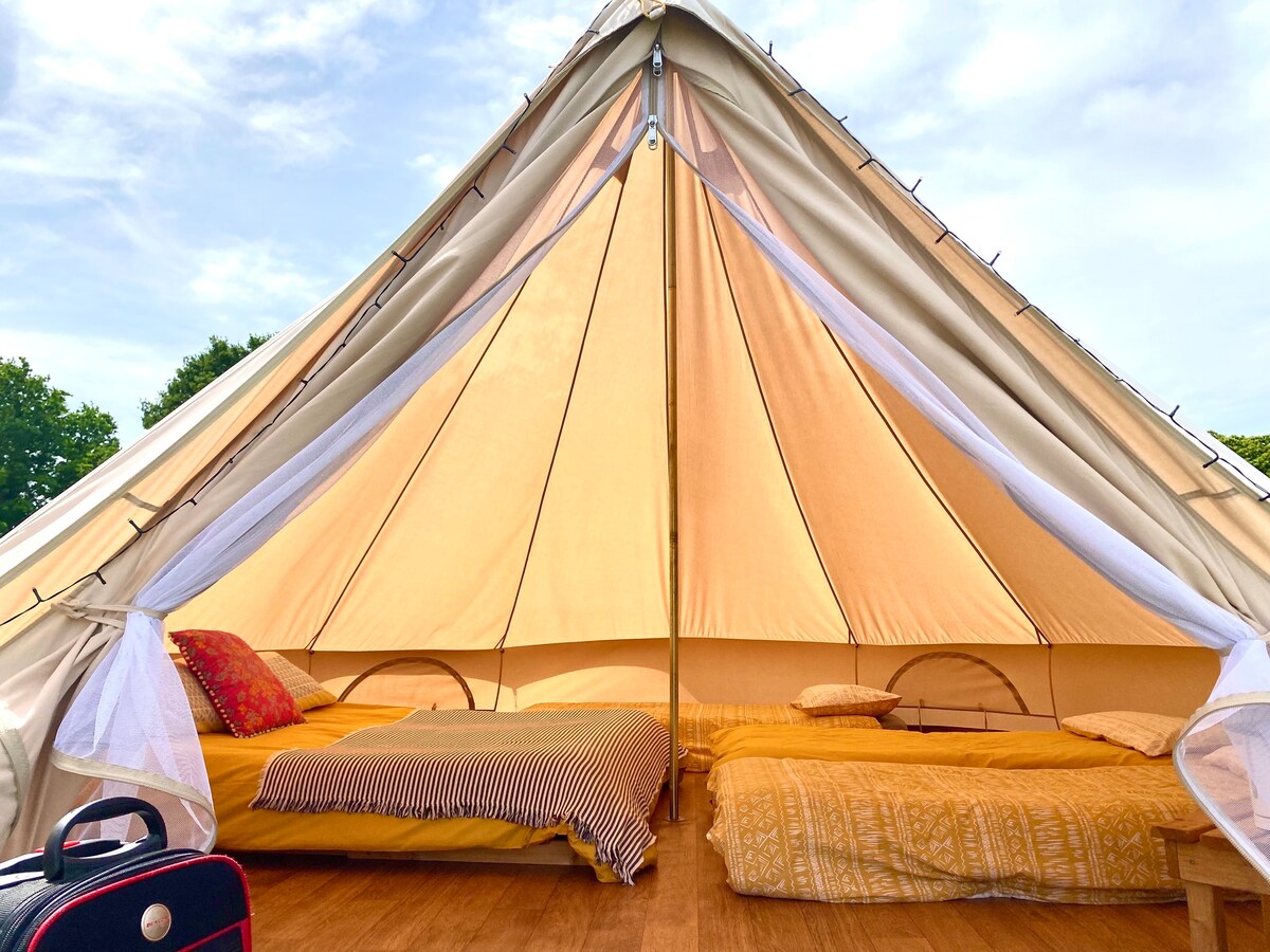 Bell tents at Top Farm