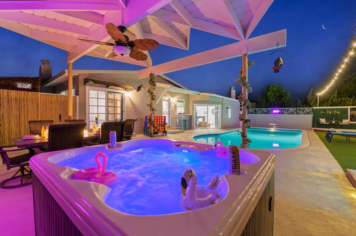 Tropical Retreat w/ Pool, Spa–VIEWS!
