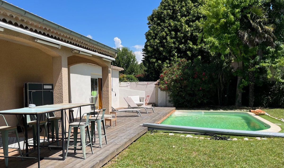 家庭住宅，带泳池Drôme Ardèche游泳池家庭住宅，带泳池