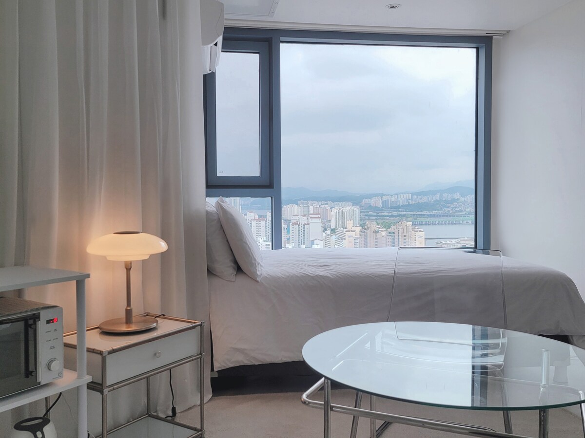 Mapo Stay/High-rise Han River view/cozy Place