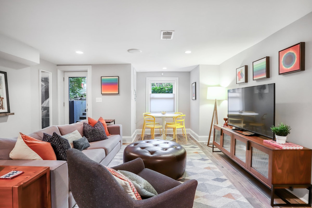 City-chic parkside flat near iconic DC landmarks