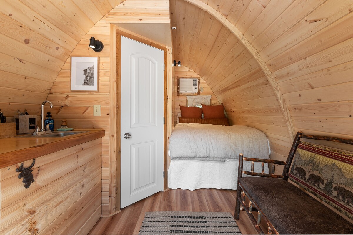Cozy White Mountain Hobbit Hut