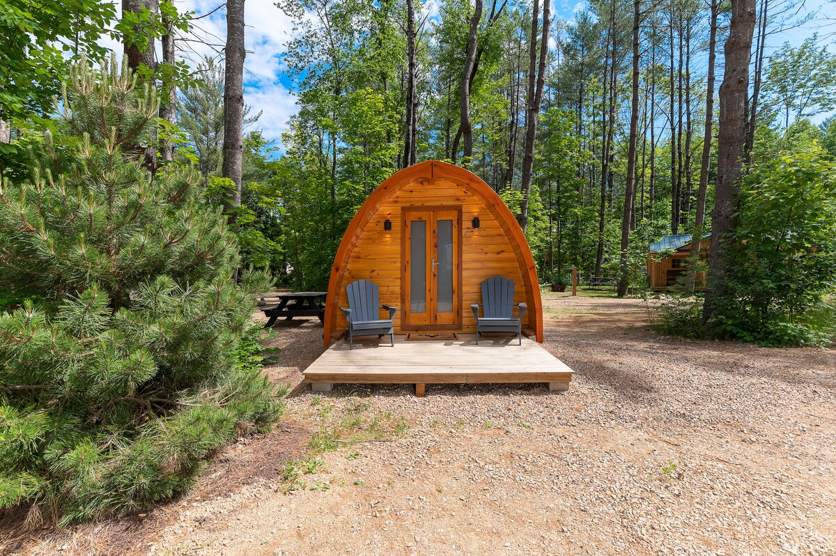 Cozy White Mountain Hobbit Hut