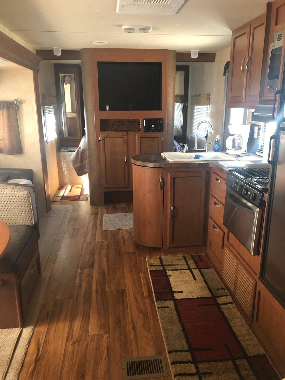 Camper for rent in a RV park