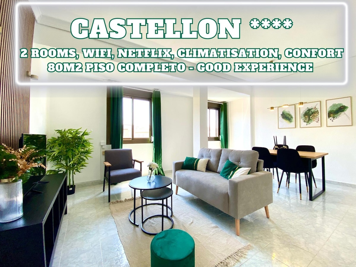 Appartement Castellon Confort, Wifi, Netflix, Clim
