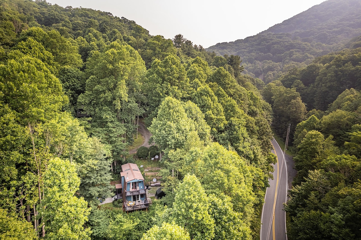 阿什维尔附近的宠物友好山间小屋