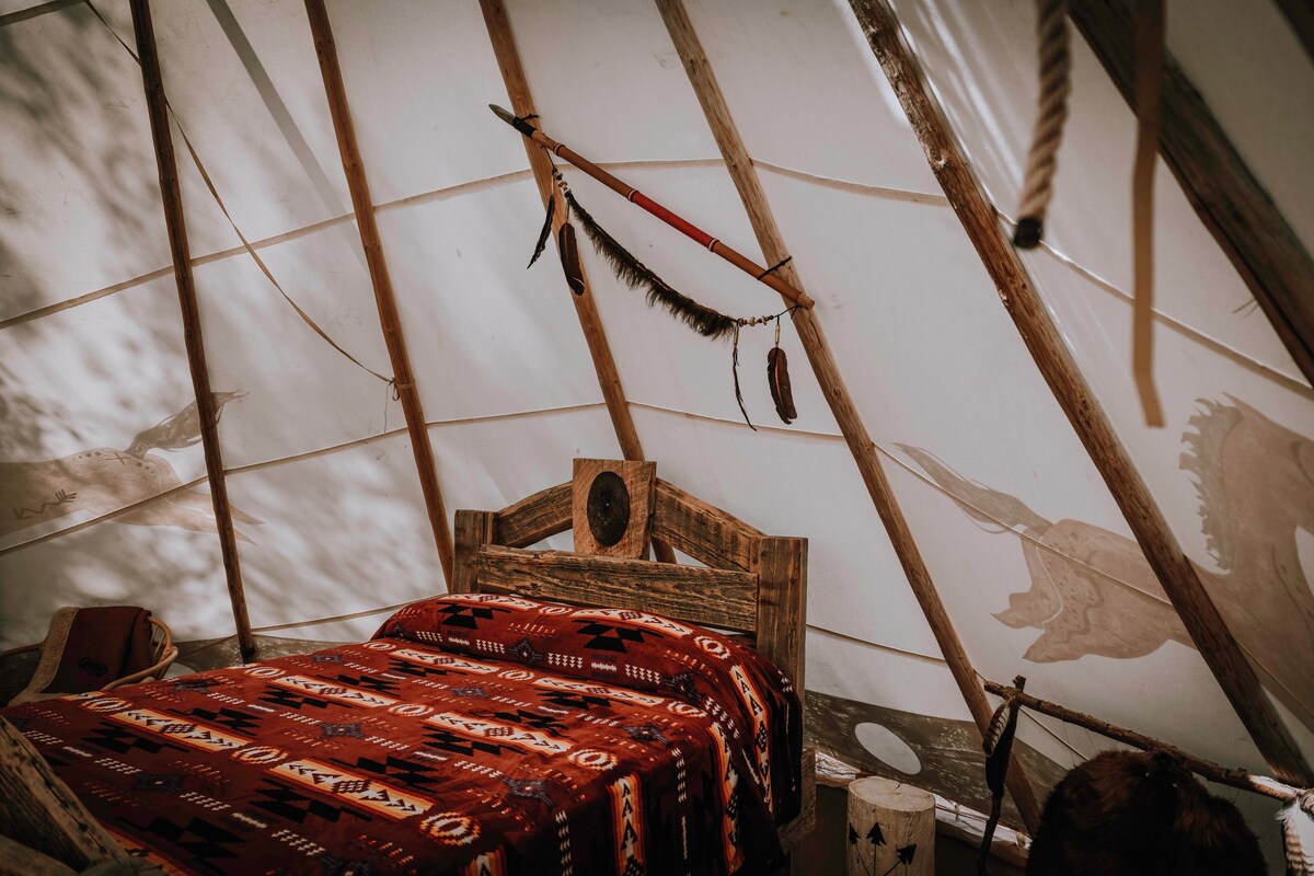 战马印第安帐篷