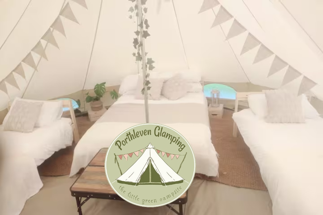 The Sunflower Bell Tent Porthleven Glamping